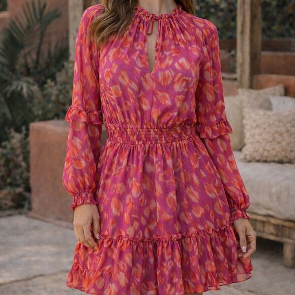 Misa Los Angeles Dresses & Skirts - MISA Los Angeles long sleeve ruffle mini dress